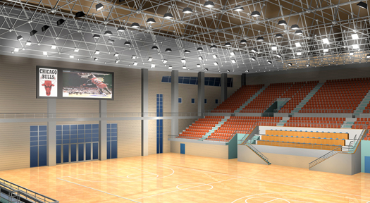 体育馆智能照明项目：内蒙古阿拉善盟文体中心